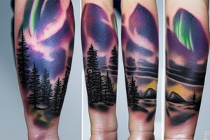 northern lights tattoo idea
