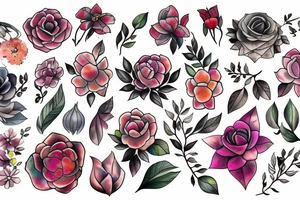 Flower tattoo idea