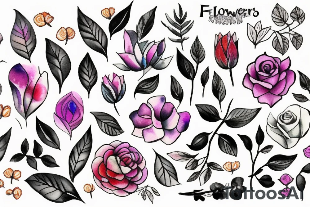 Flower tattoo idea