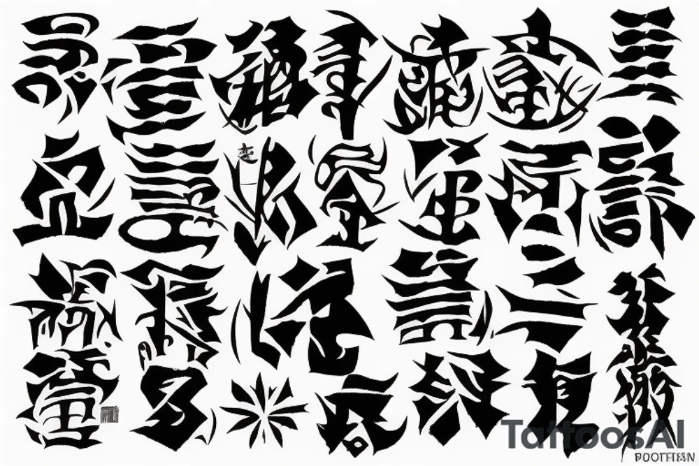 destruction word in japanese small for hand tattoo idea