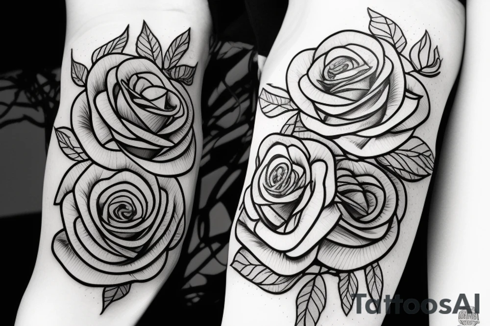 red rose inside a terrarium tattoo idea