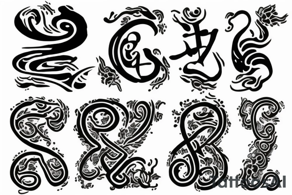 chinese letter tattoo idea