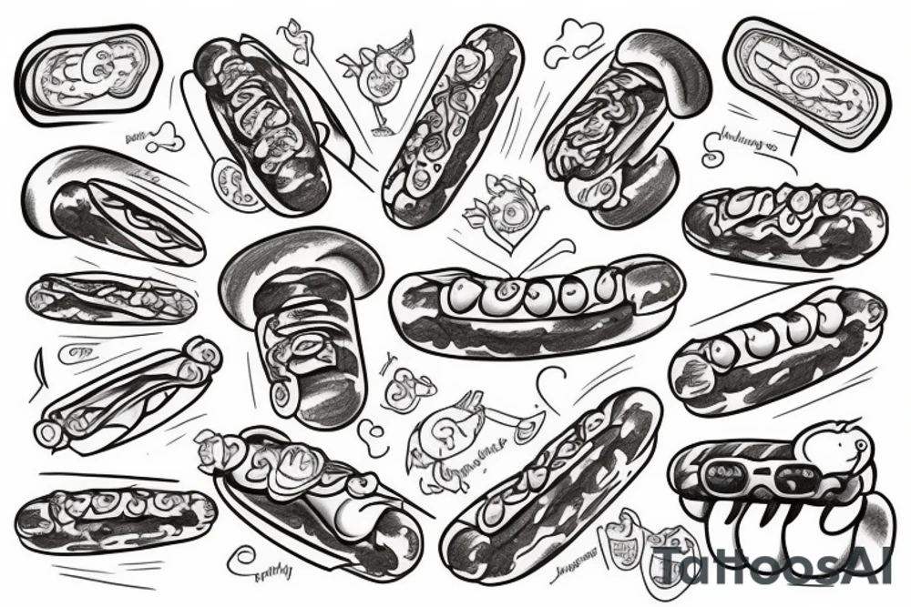 Heavenly Hotdog tattoo idea