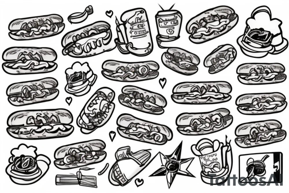 Heavenly Hotdog tattoo idea