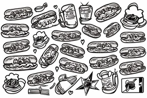 Heavenly Hotdog tattoo idea