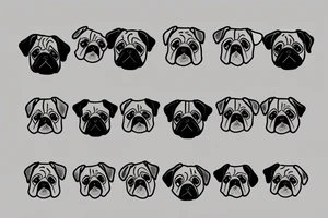 Pug dog tattoo idea