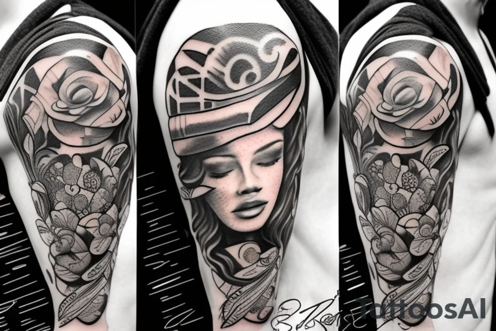 Incorporate pieces with Gemini tattoo idea