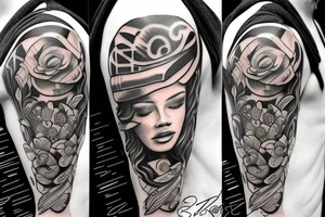 Incorporate pieces with Gemini tattoo idea