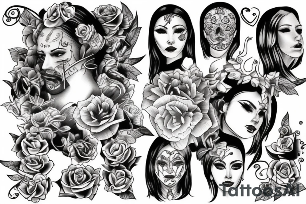 Neo tradicional tattoo idea