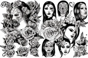 Neo tradicional tattoo idea