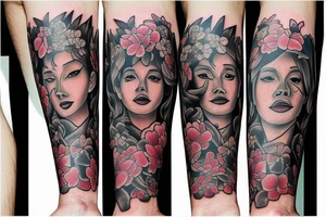 Neo tradicional tattoo idea