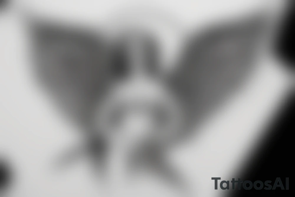 Angel pierced by arrow tattoo idea