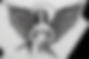 Angel pierced by arrow tattoo idea
