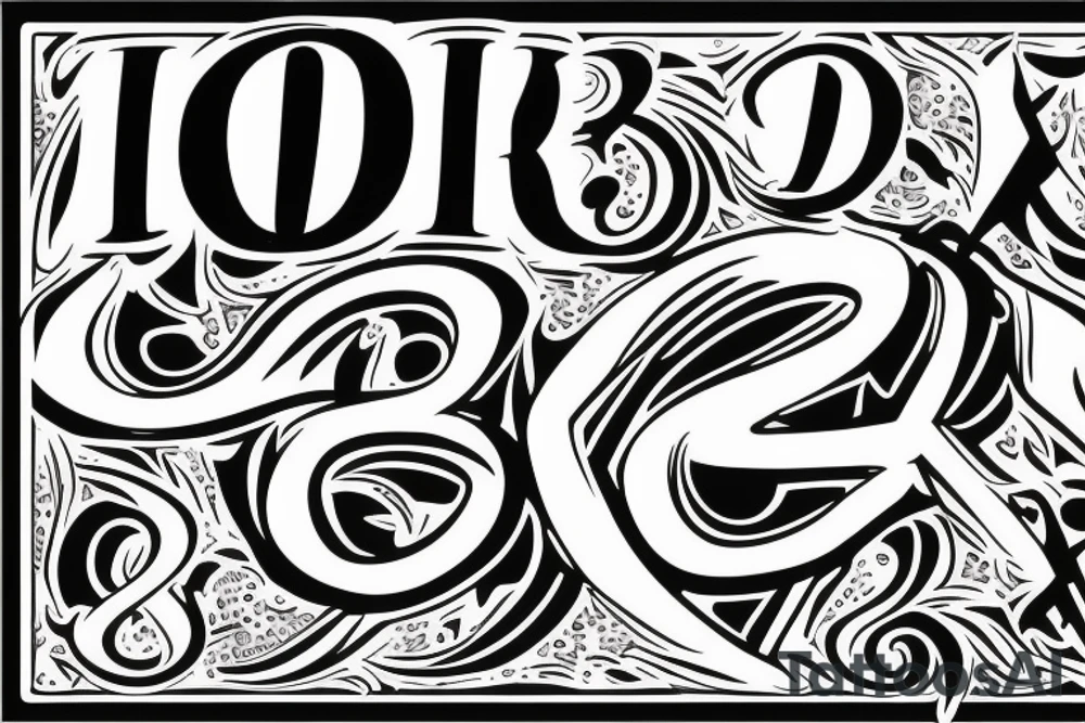 Dollar sign with 03 in the back tattoo idea