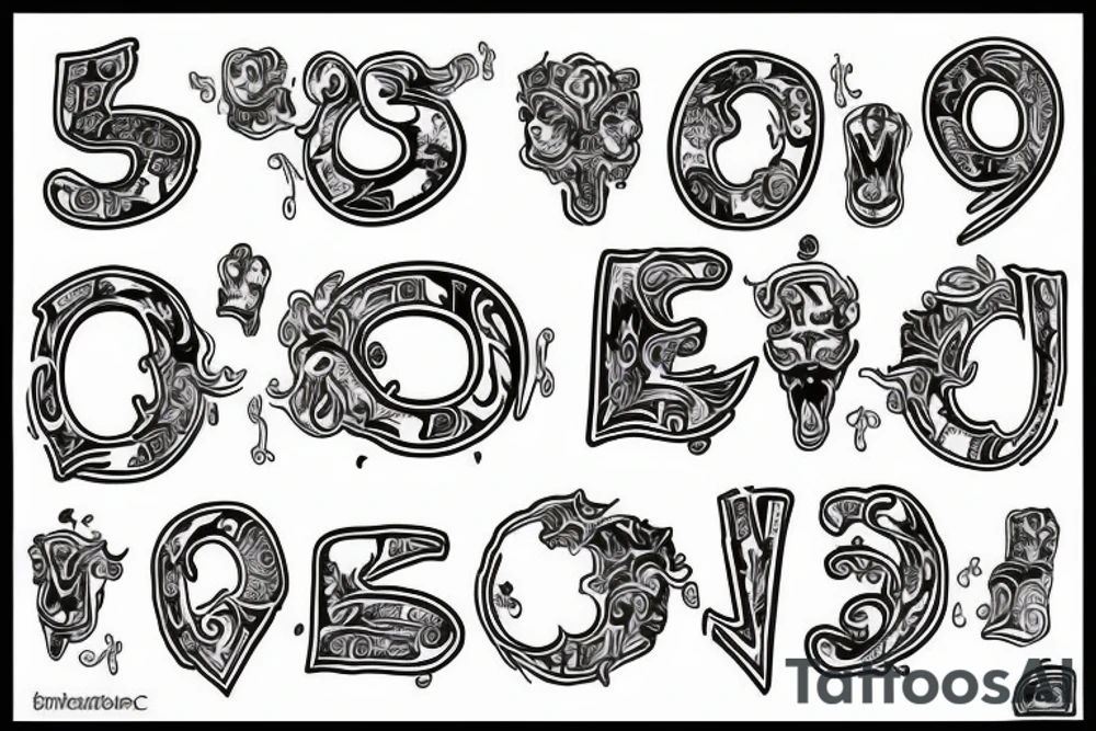 Money  with 03 in the back tattoo idea