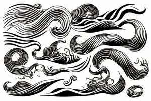 waves tattoo idea