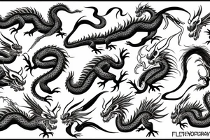 traditional dragon with full body tattoo idea