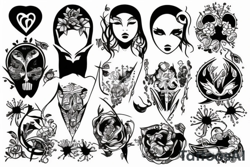 Best friends hanging out tattoo idea