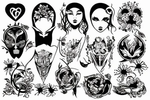 Best friends hanging out tattoo idea