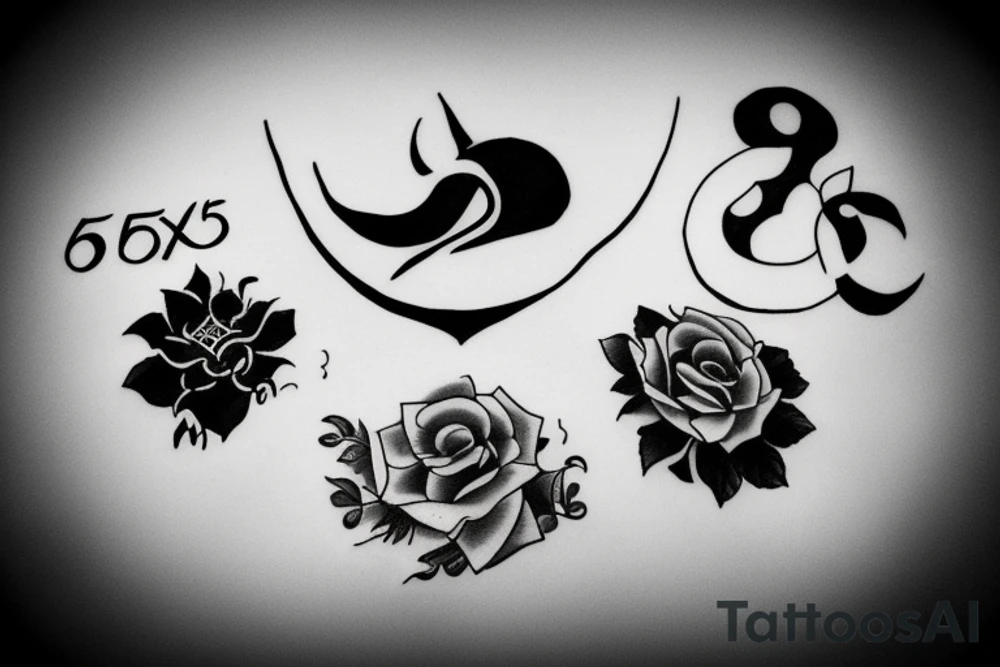 Six six six tattoo idea