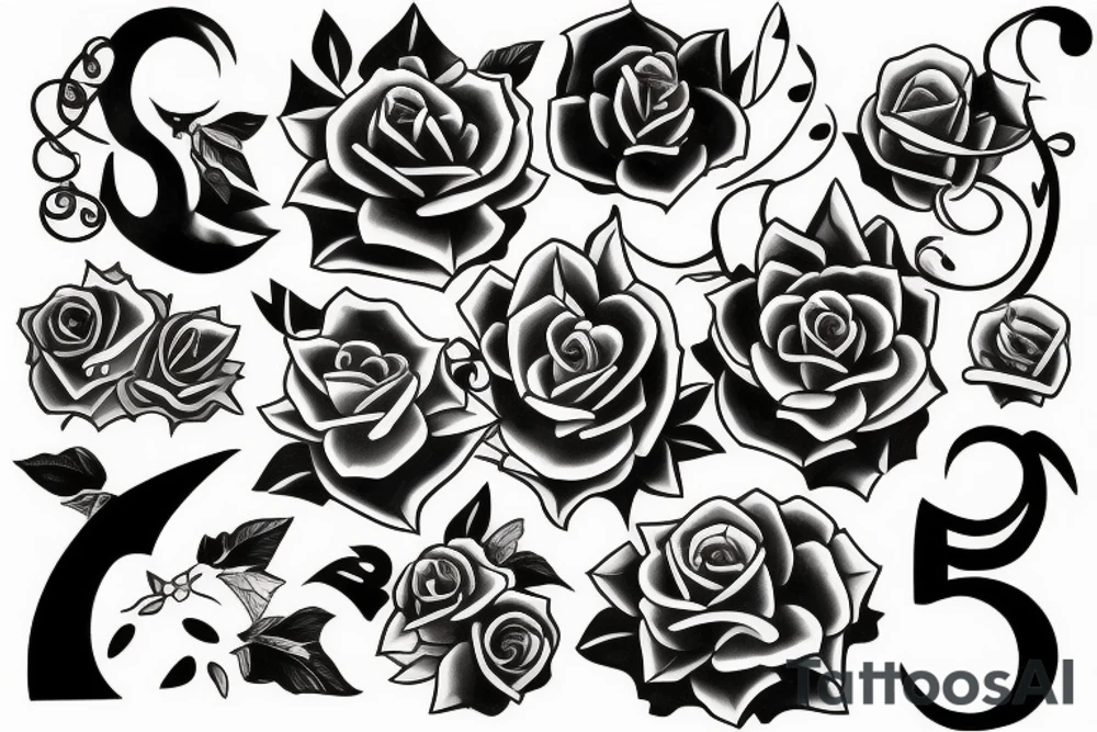 Six six six tattoo idea