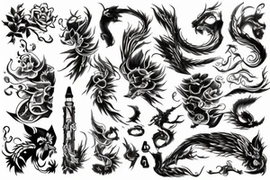 sheng long tattoo idea