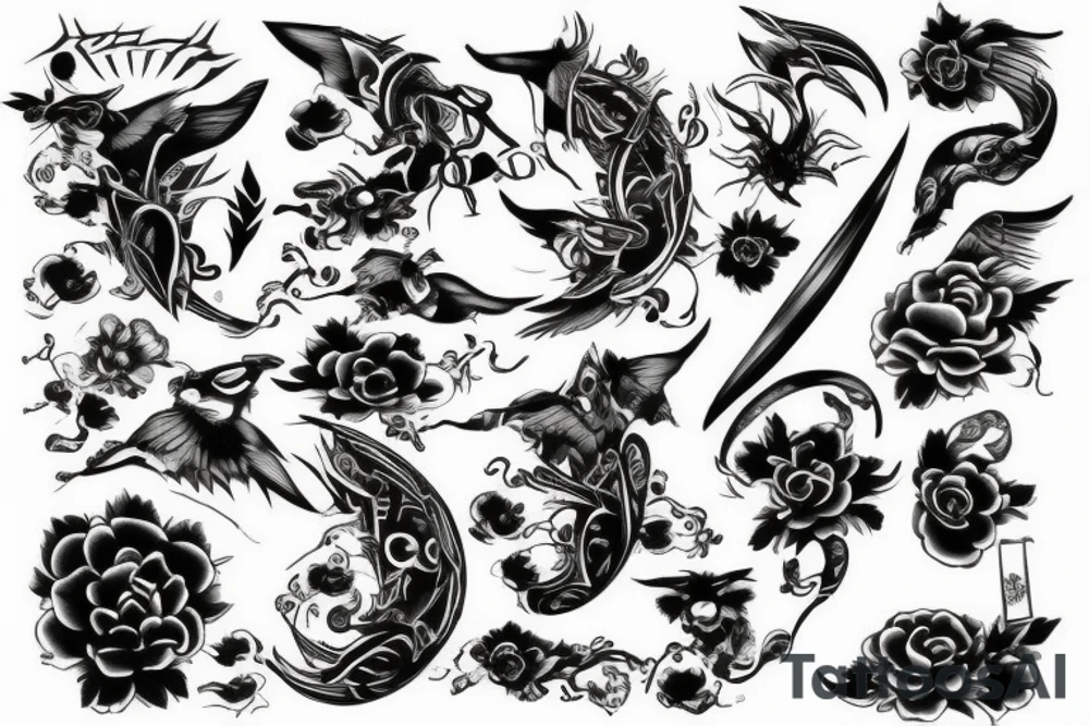 sheng long tattoo idea