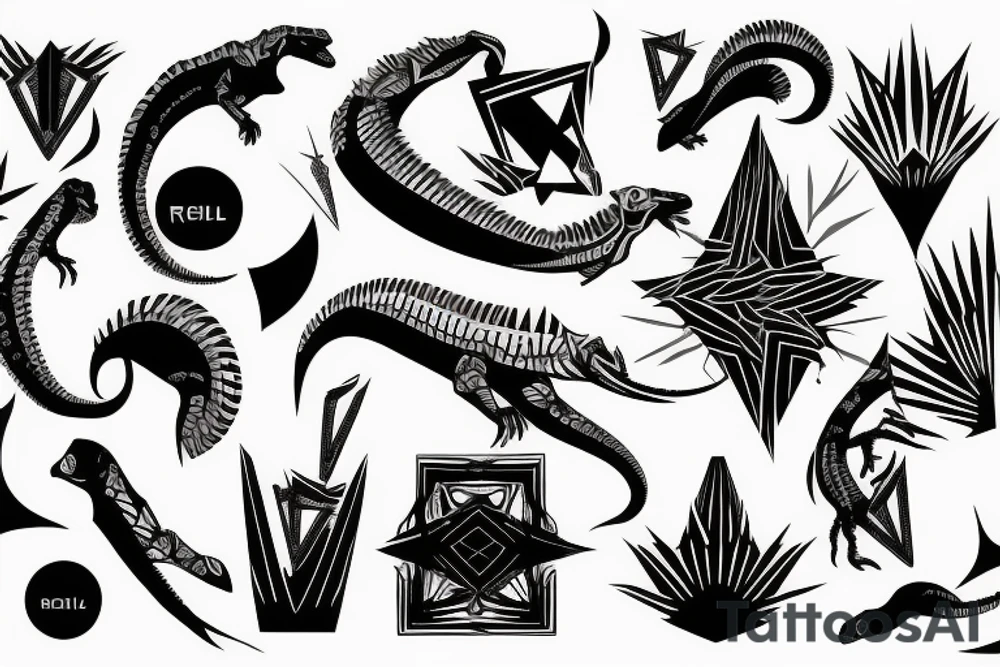 reptiloid tattoo idea