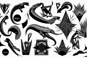 reptiloid tattoo idea