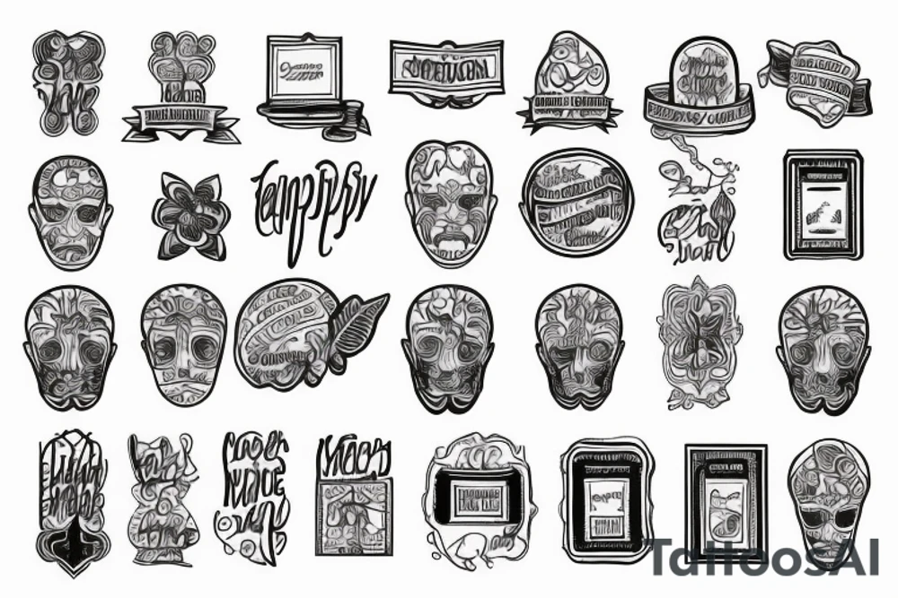 the inscription "empathy retired" tattoo idea