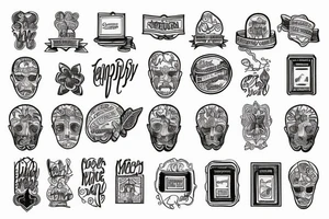 the inscription "empathy retired" tattoo idea