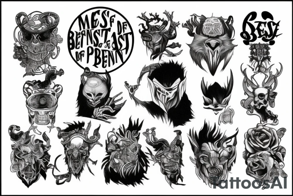 He who makes a beast out of himself gets rid of the pain of being a man tattoo idea