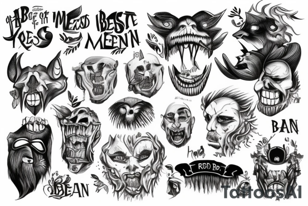 He who makes a beast out of himself gets rid of the pain of being a man tattoo idea