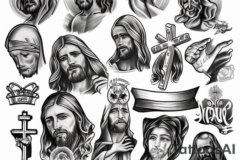 Jesus cross tattoo idea