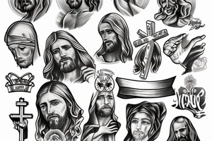 Jesus cross tattoo idea