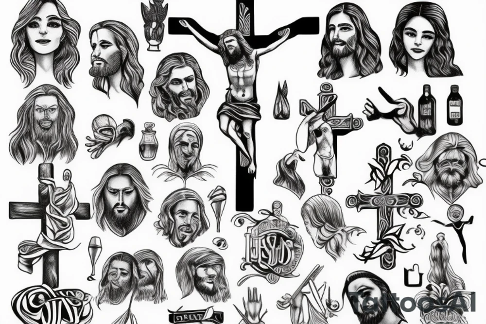 Jesus cross tattoo idea