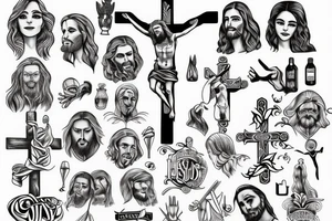 Jesus cross tattoo idea
