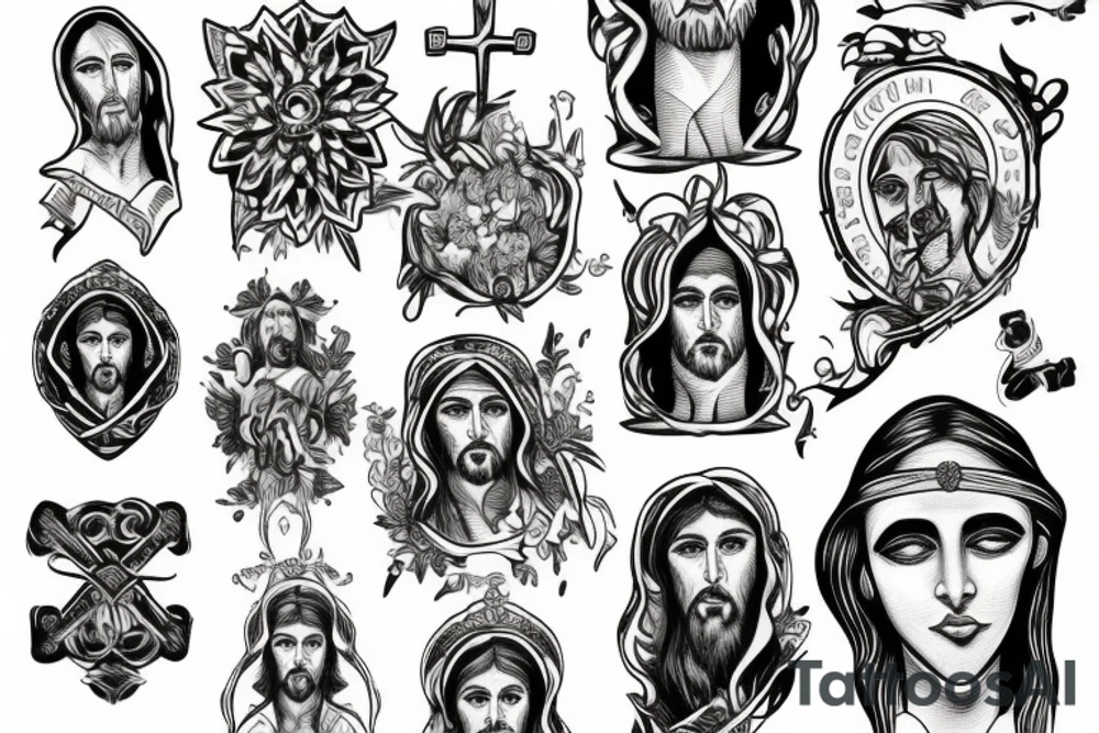 Jesus cross tattoo idea
