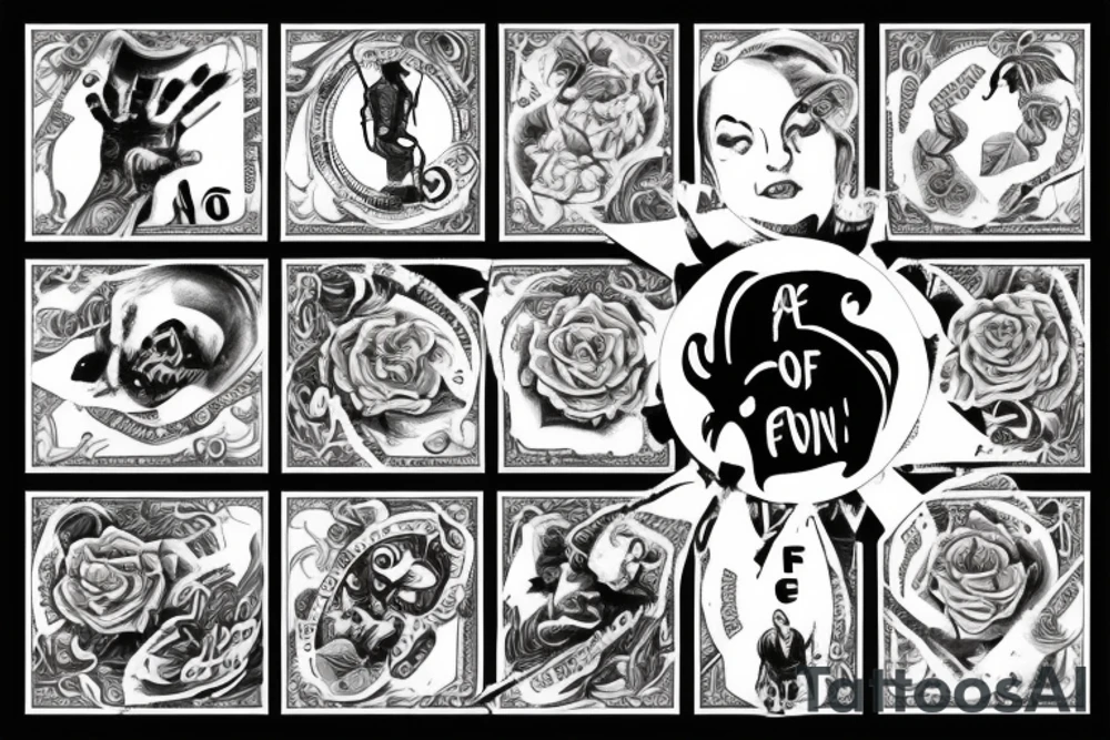 fear of losing what you love, love of money, I was born to win tattoo idea