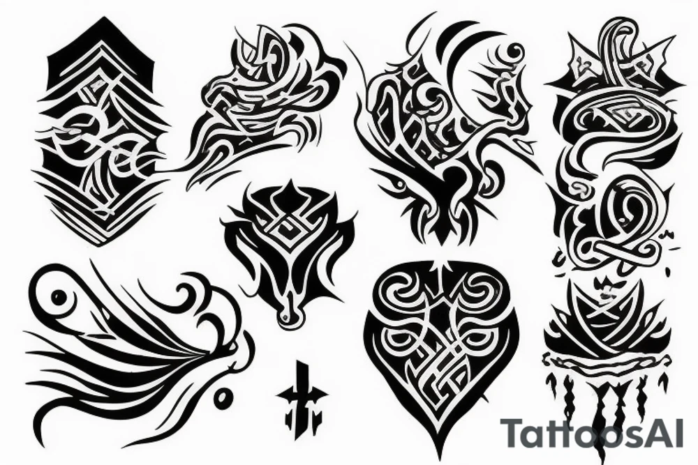 All black smoke tattoo tattoo idea