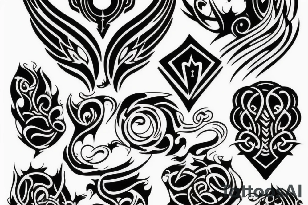 All black smoke tattoo tattoo idea