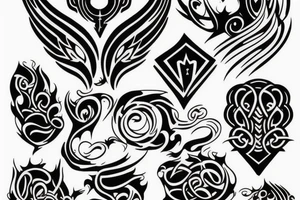 All black smoke tattoo tattoo idea