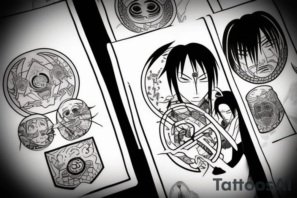 itachi uchiha mangacap tattoo idea