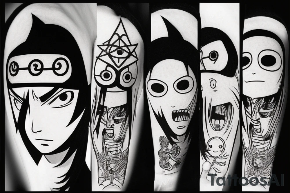 itachi uchiha mangacap tattoo idea