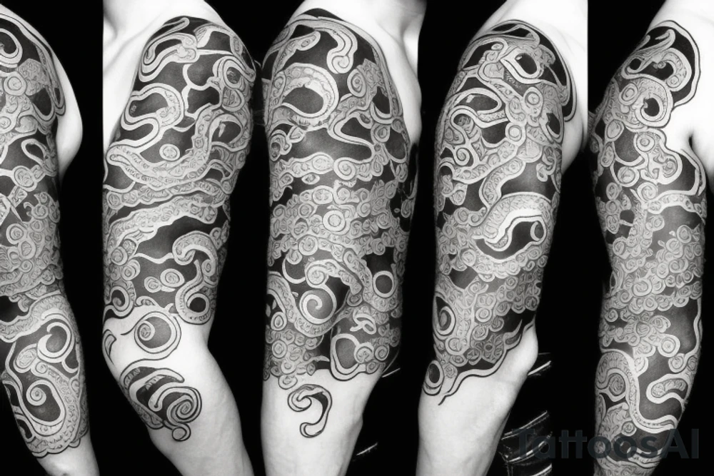 Octopus sleeve tattoo idea