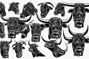 fighting bull tattoo idea