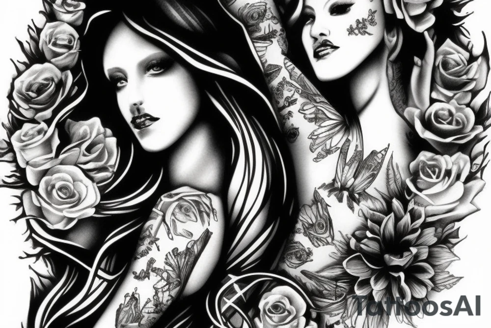 virgin maria tattoo idea