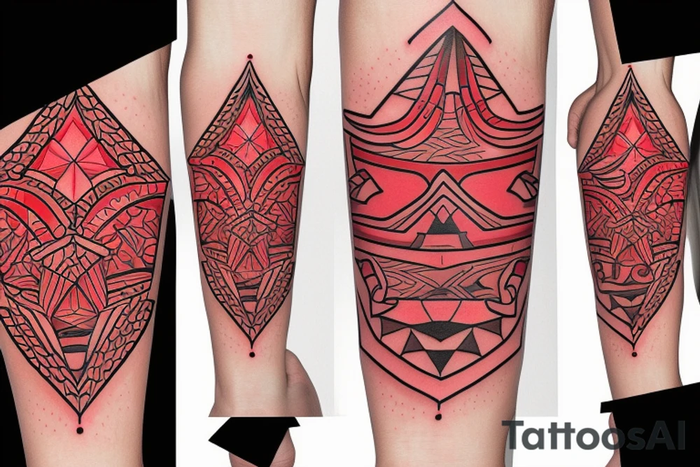 Red canoe tattoo idea