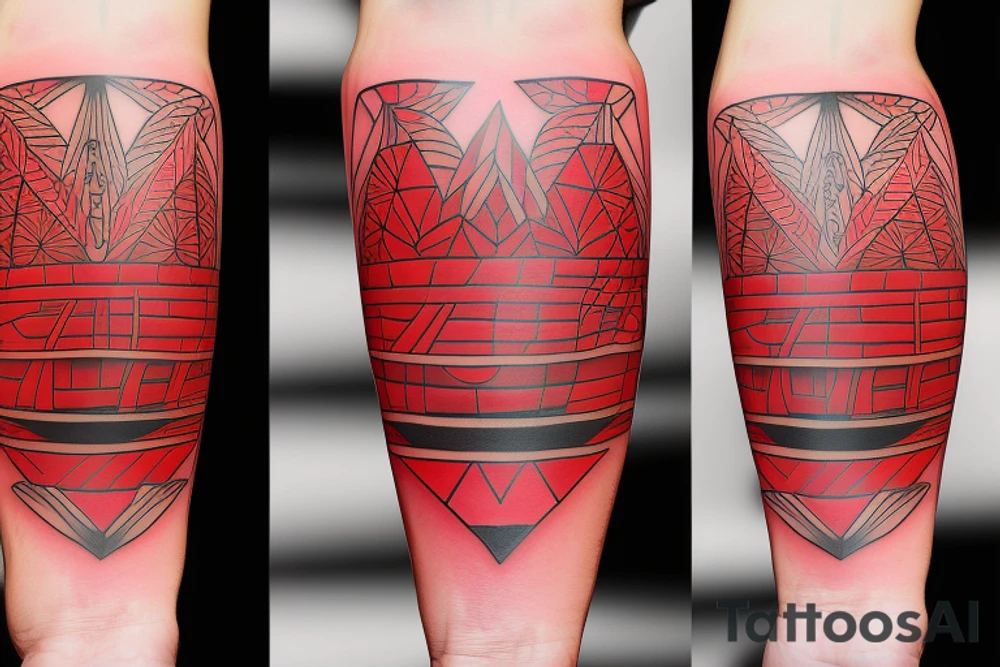 Red canoe tattoo idea