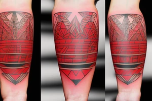 Red canoe tattoo idea